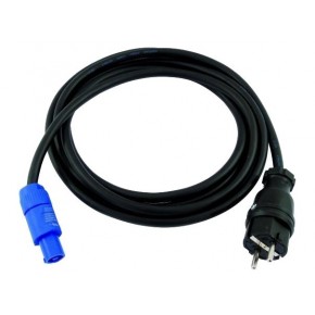 Cable d Alimentation Showtec - Câble d'alim. Powercon vers Schuko 20m 3x 2,5 mm2
