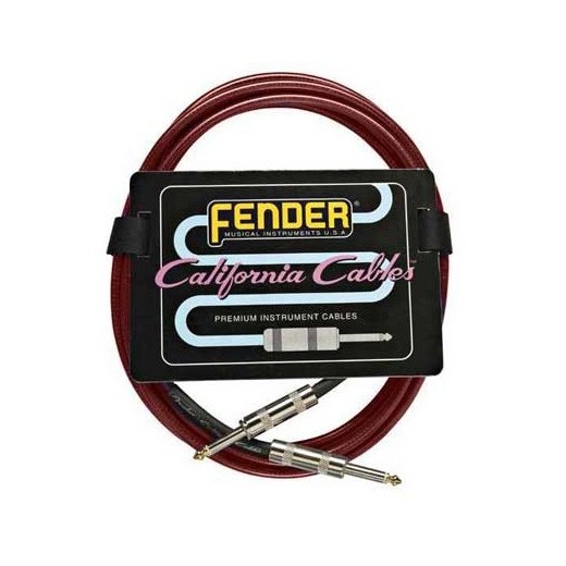 Cables Instruments Fender - California Clear 5.5M Candy Apple Red