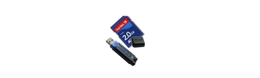 Clefs USB & cartes SD